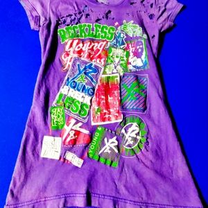 Vintage Ladies Distressed Young & Reckless Size Small